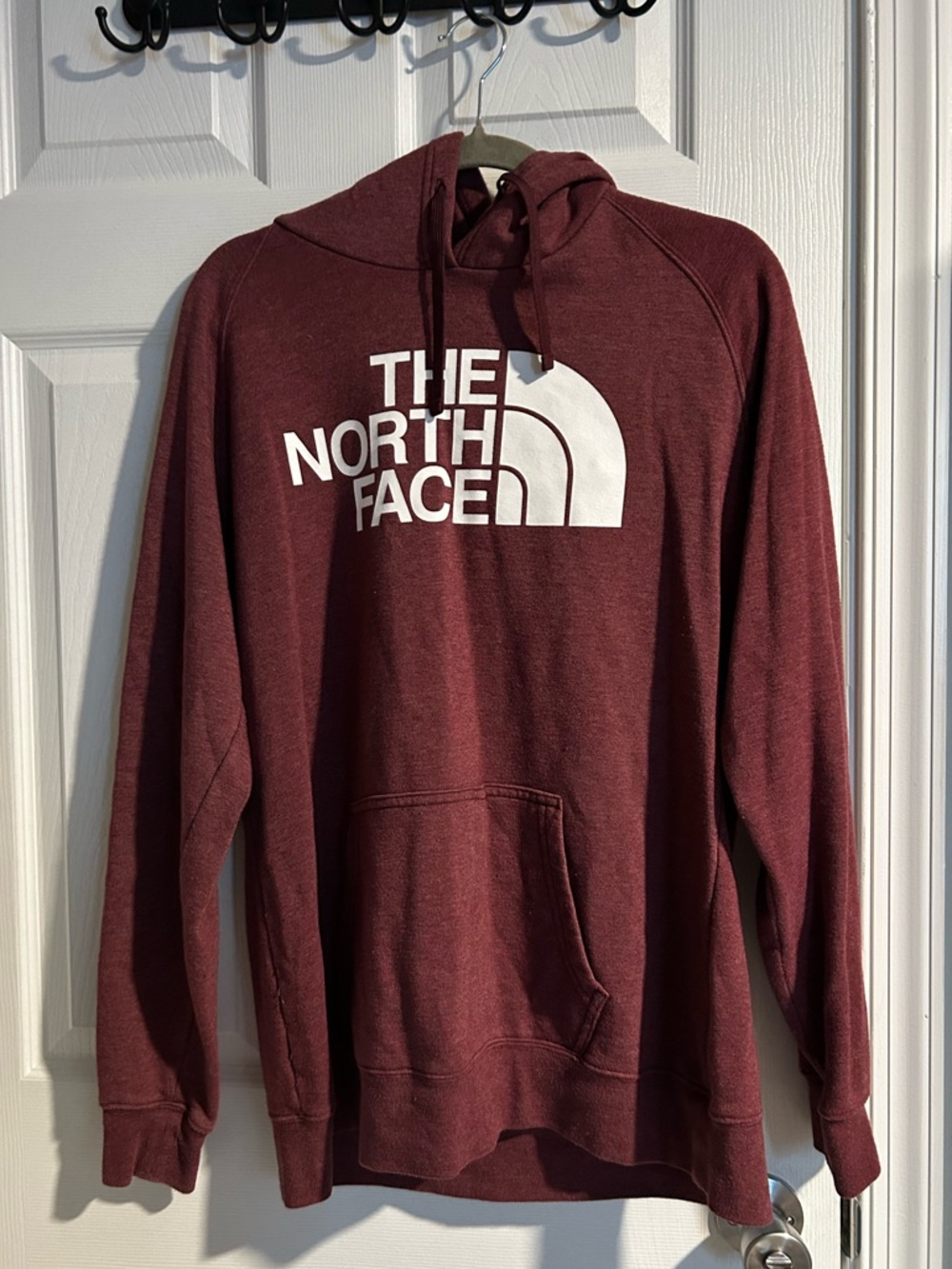 The North Face Maroon Hoodie Sweatshirt